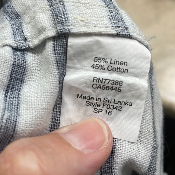 J. Crew striped linen shorts size Xl - Picture 5 of 5